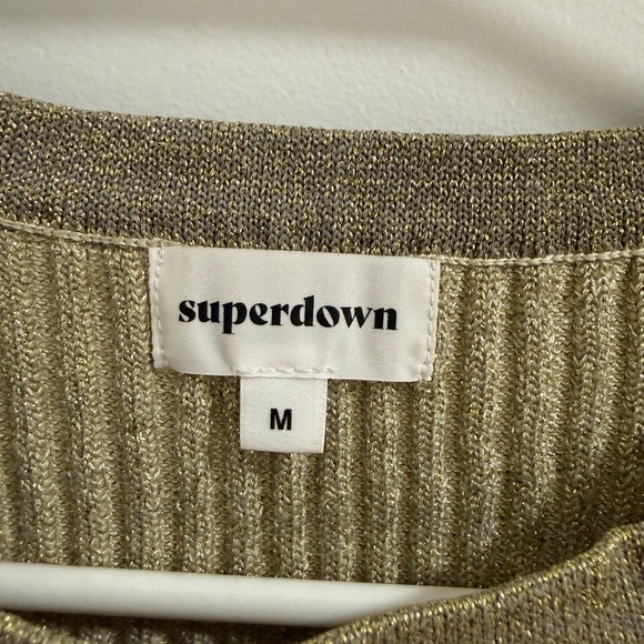 Superdown Beige Ribbed Tank Top - Picture 5 of 5